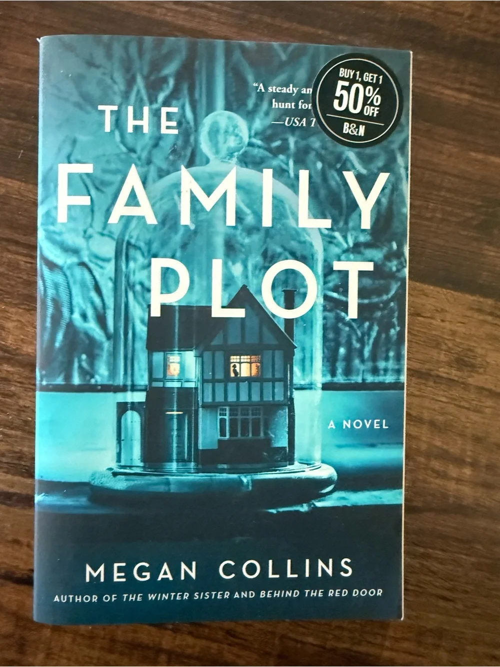 The Family Plot by Megan Collins - Teal Blue Cover